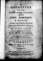 Front cover of A narrative of the Lord's wonderful dealings with John Marrant, a black by John Marrant
