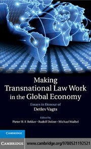 Front cover of Making transnational law work in the global economy by Peter H. F. Bekker