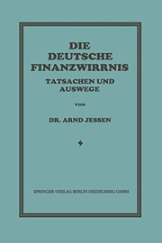 Cover of Die Deutsche Finanzwirrnis by Arnd Jessen