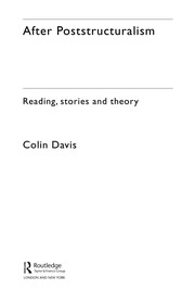Cover of After Poststructuralism by Colin Davis