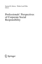 Front cover of Professionals´ Perspectives of Corporate Social Responsibility by Samuel O. Idowu