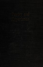 Front cover of Poetry and experience by Archibald MacLeish
