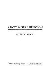 Cover of Kant's moral religion by Allen W. Wood