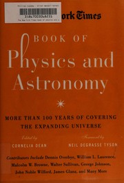 Front cover of The New York times book of physics and astronomy by Cornelia Dean