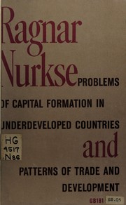 Front cover of Problems of capital formation in underdeveloped countries by Ragnar Nurkse