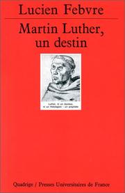Front cover of Martin Luther by Lucien Febvre