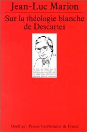 Front cover of Sur la théologie blanche de Descartes by Quadrige