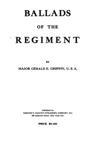 Front cover of Ballads of the regiment by Gerald E. Griffin