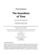 Front cover of Guardians of time by Poul Anderson