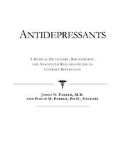 Cover of Antidepressants by James N. Parker