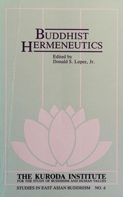 Front cover of Buddhist hermeneutics by Lopez, Donald S.