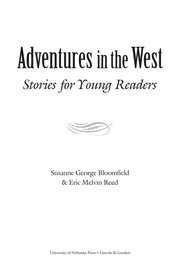Cover of Adventures in the West by Unknown