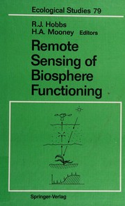 Cover of Remote sensing of biosphere functioning by R. J. Hobbs