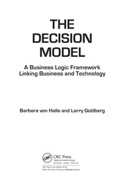 Cover of The decision model by Barbara Von Halle