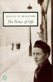 Front cover of Prime of Life, the (Twentieth Century Classics) by Simone de Beauvoir