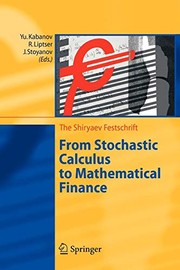 Front cover of From Stochastic Calculus to Mathematical Finance by Yu Kabanov