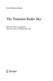 Front cover of The Transient Radio Sky by Evan Francis Keane