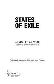 Front cover of States of exile by Alain Epp Weaver