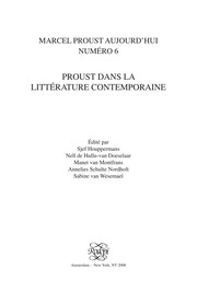 Cover of Proust dans la litte rature contemporaine by Sjef Houppermans