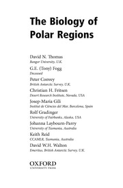 Front cover of The biology of polar regions by G.E. Fogg