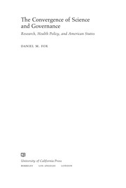 Cover of The convergence of science and governance by Daniel M. Fox