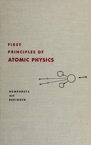 Front cover of First principles of atomic physics by Richard F. Humphreys