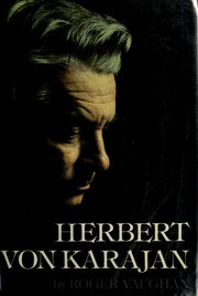 Cover of Herbert von Karajan by Roger Vaughan