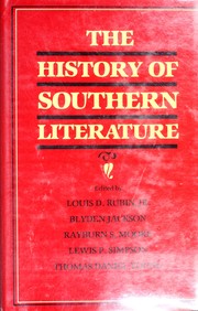 Cover of The History of Southern literature by Louis Decimus Rubin