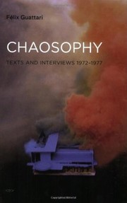 Cover of Chaosophy by Félix Guattari
