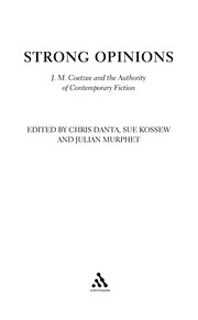 Cover of Strong opinions by Chris Danta