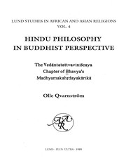 Cover of Hindu philosophy in Buddhist perspective by Olle Qvarnström