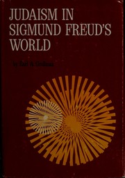 Front cover of Judaism in Sigmund Freud's world by Earl A. Grollman