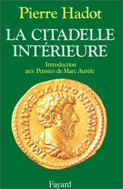 Cover of La citadelle intérieure by Pierre Hadot