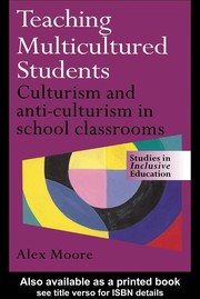 Cover of Teaching Multicultured Students by Alex Moore