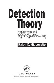Cover of Detection theory by Ralph Dieter Hippenstiel