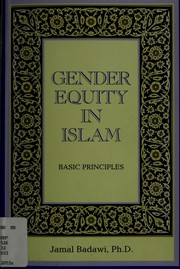 Front cover of Gender equity in Islam by Jamal A. Badawi
