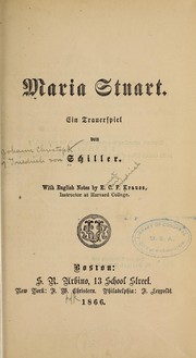 Front cover of Maria Stuart by Friedrich Schiller