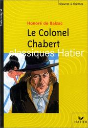 Cover of Le Colonel Chabert by Honoré de Balzac