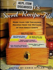 Cover of Mom's secret recipe file by Christopher Styler