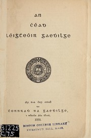 Front cover of An céad léightheóir Gaedhilge by Connradh na Gaedhilge