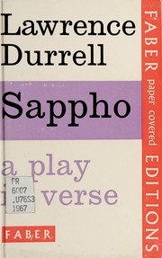 Cover of Sappho: a play in verse by Lawrence Durrell