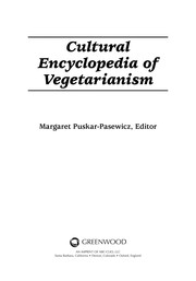 Front cover of Cultural encyclopedia of vegetarianism by Margaret Puskar-Pasewicz