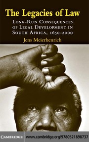 Front cover of The legacies of law by Jens Meierhenrich