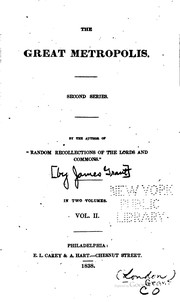 Cover of The great metropolis by Grant, James