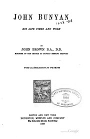 Front cover of John Bunyan, his life, times, and work by John Brown