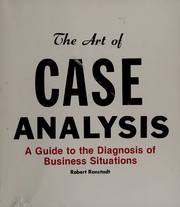 Cover of Art of Case Analysis by Robert Ronstadt