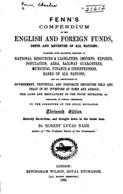 Cover of Fenn's Compendium of the English and Foreign Funds, Debts and Revenues of .. by Charles Fenn