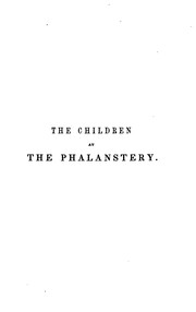 Front cover of Les enfants au phalanstère by F. Cantagrel