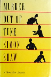 Front cover of Murder out of tune by Simon Shaw