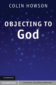 Cover of Objecting to God by Colin Howson